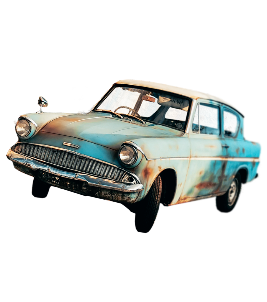 THE FLYING FORD ANGLIA • En-phaz • Location • Envolez-vous!